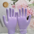 Gants de nitrile violet de laboratoire de qualité supérieure